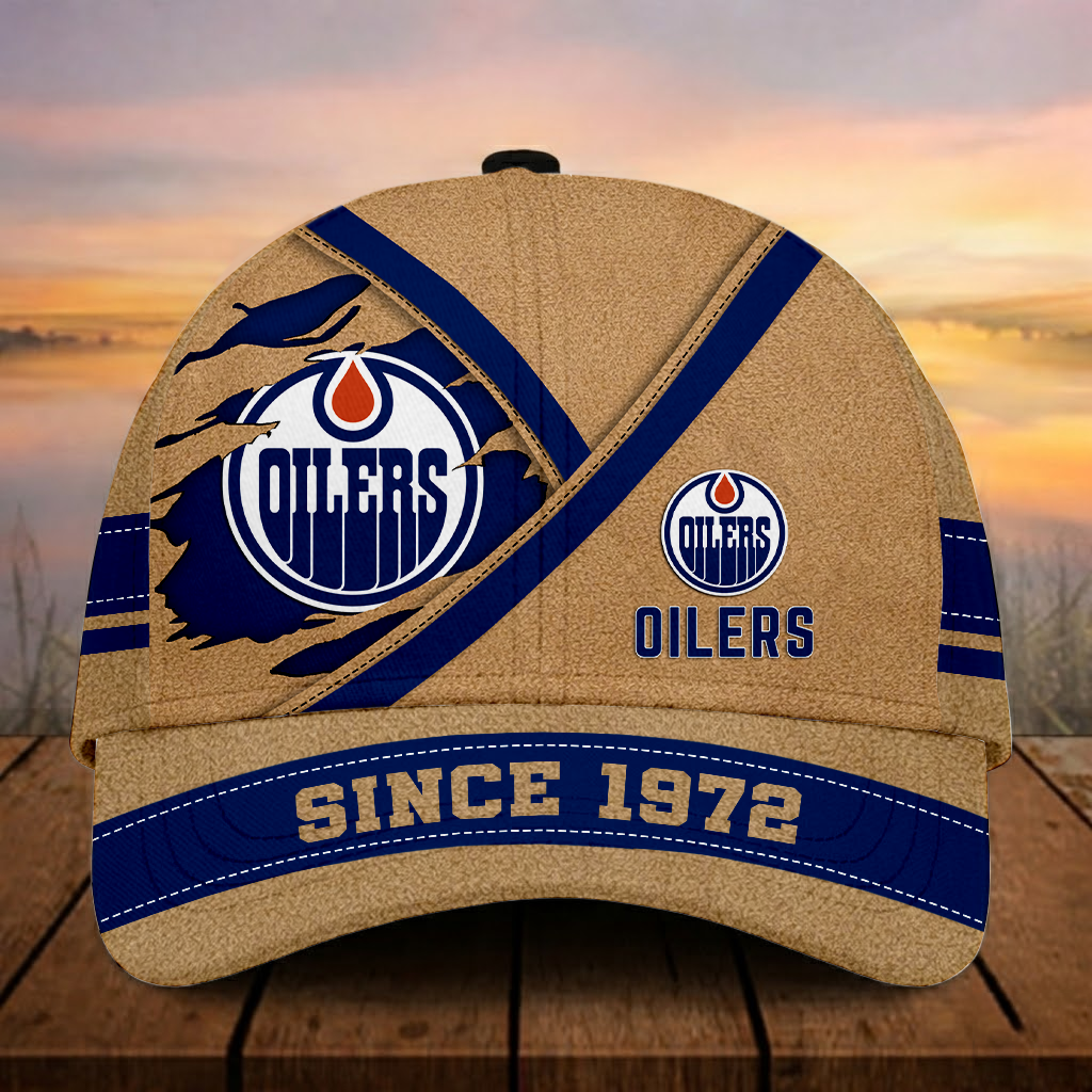 LIMITED EDITION - NEW CUSTOMIZED NHL03 EMO EDMONTON OILERS CLASSIC CAP