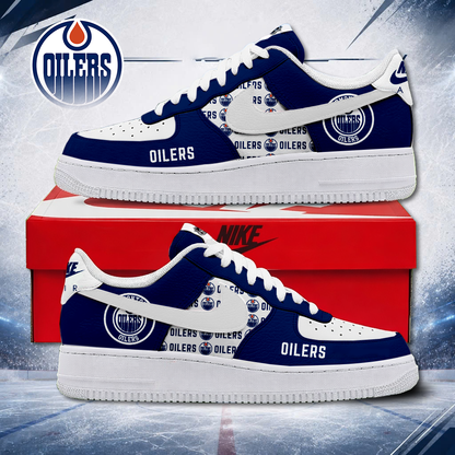 MEGA SALE - NEW CUSTOMIZED NHL03 EMO EDMONTON OILERS AF1 SHOES