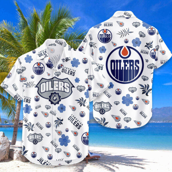 LIMITED EDITION - NEW CUSTOMIZED NHL03 EMO EDMONTON OILERS UNISEX HAWAIIAN SHIRT