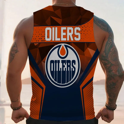 [SUPER SALE] NEW CUSTOMIZED NHL03 EMO EDMONTON OILERS UNISEX TANK TOP