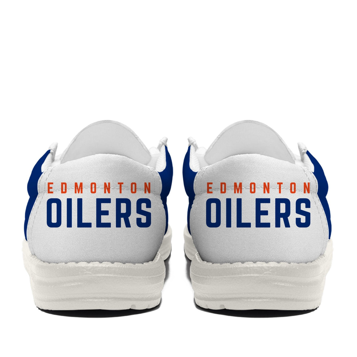 LIMITED EDITION - NEW CUSTOMIZED NHL03 EMO EDMONTON OILERS LOAFER SHOES
