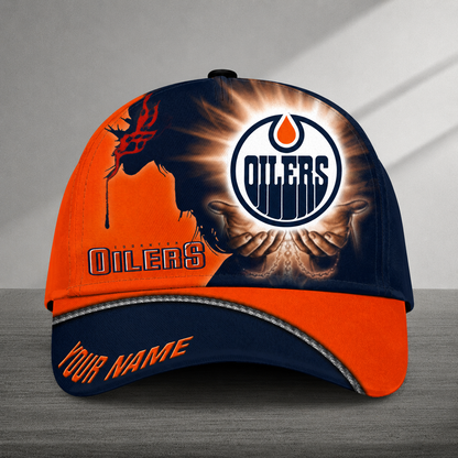 LIMITED EDITION - NEW CUSTOMIZED NHL03 EMO EDMONTON OILERS CLASSIC CAP