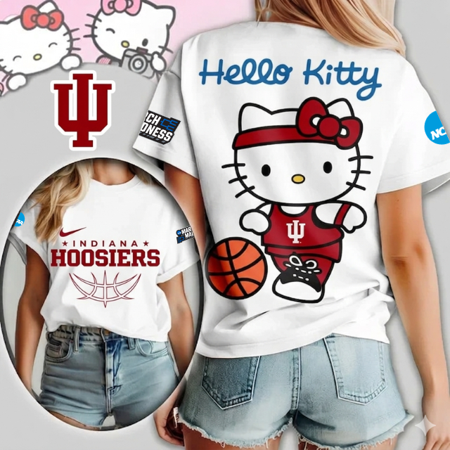LIMITED EDITION - NEW CUSTOMIZED MAM NCAA03 IDH ID HOOSIERS HELLO KITTY T-SHIRT, SWEATSHIRT, HOODIE & ZIP HOODIE