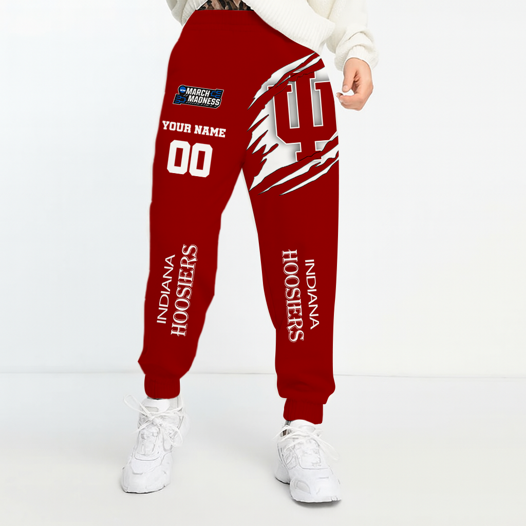 LIMITED EDITION - NEW CUSTOMIZED NCAA FBS03 IDH INDIANA HOOSIERS UNISEX LONG PANTS