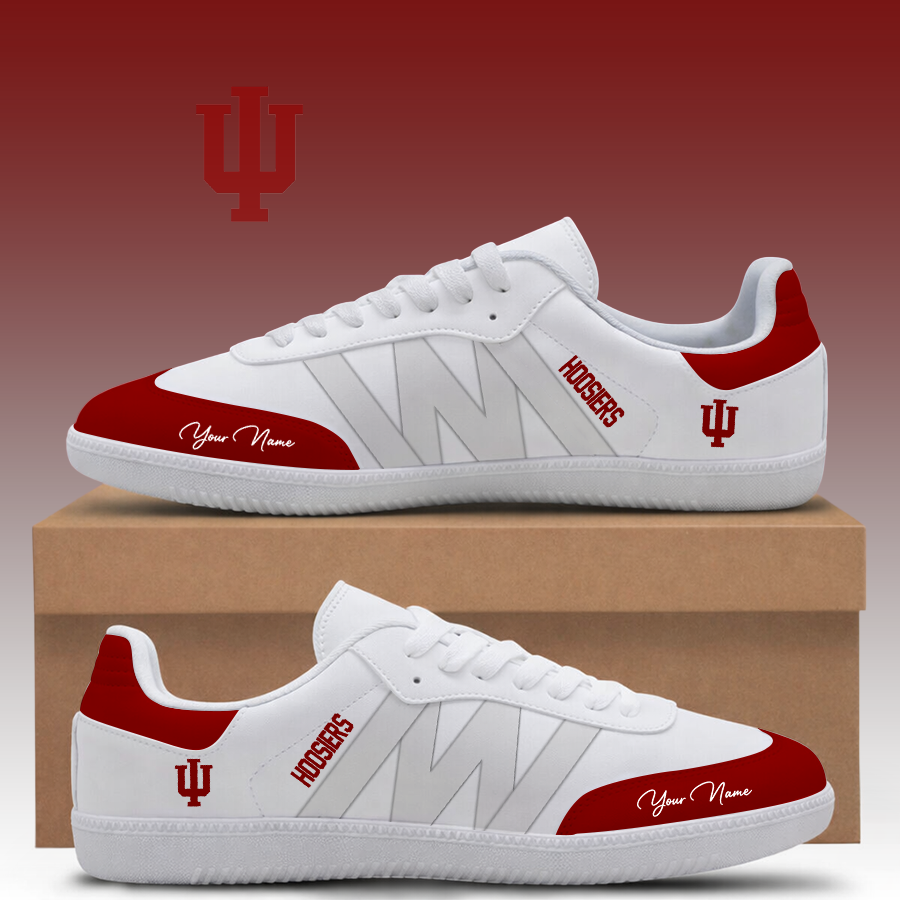 [FAN FAVORITE] NEW CUSTOMIZED NCAA MAM03 IDH INDIANA HOOSIERS CLASSIC SNEAKERS