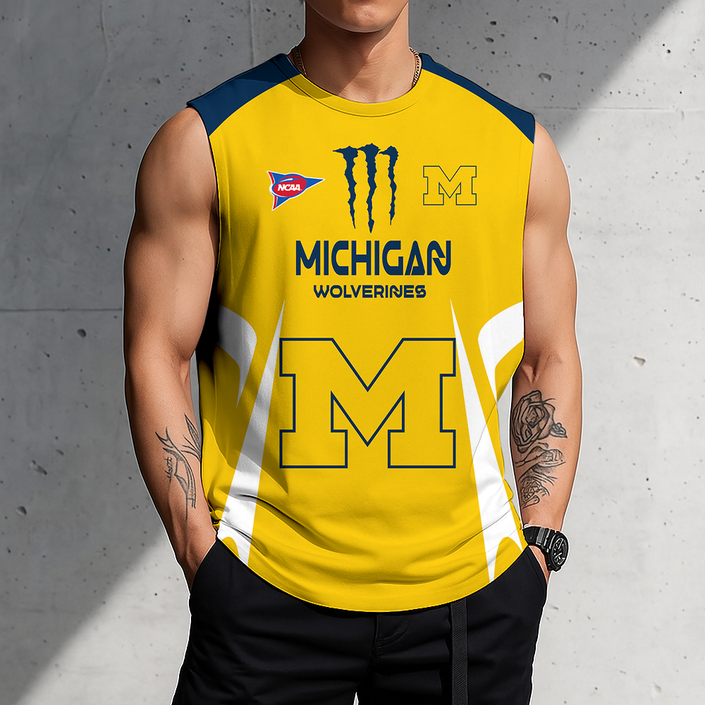 LIMITED DROP - NEW CUSTOMIZED | NCAA FBS03 MIW MI WOLVERINES MEN'S GYM SHIRT