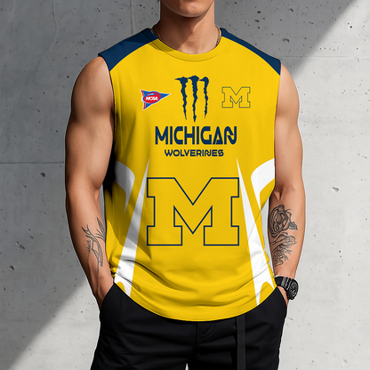 LIMITED DROP - NEW CUSTOMIZED | NCAA FBS03 MIW MI WOLVERINES MEN'S GYM SHIRT
