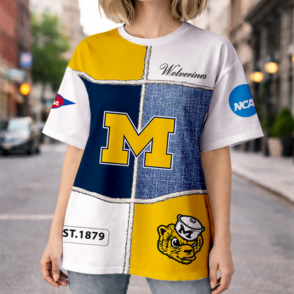 VIRAL EDITION - NEW CUSTOMIZED NCAA FBS03 MIW MI WOLVERINES HOODIE, T-SHIRTS, ZIP HOODIE, SWEATSHIRTS & POLO SHIRT