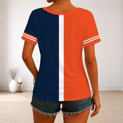 [FAN FAVORITE] NEW CUSTOMIZED WNBA03 CTS CONNECTICUT SUN V-NECK FEMALE SHIRT