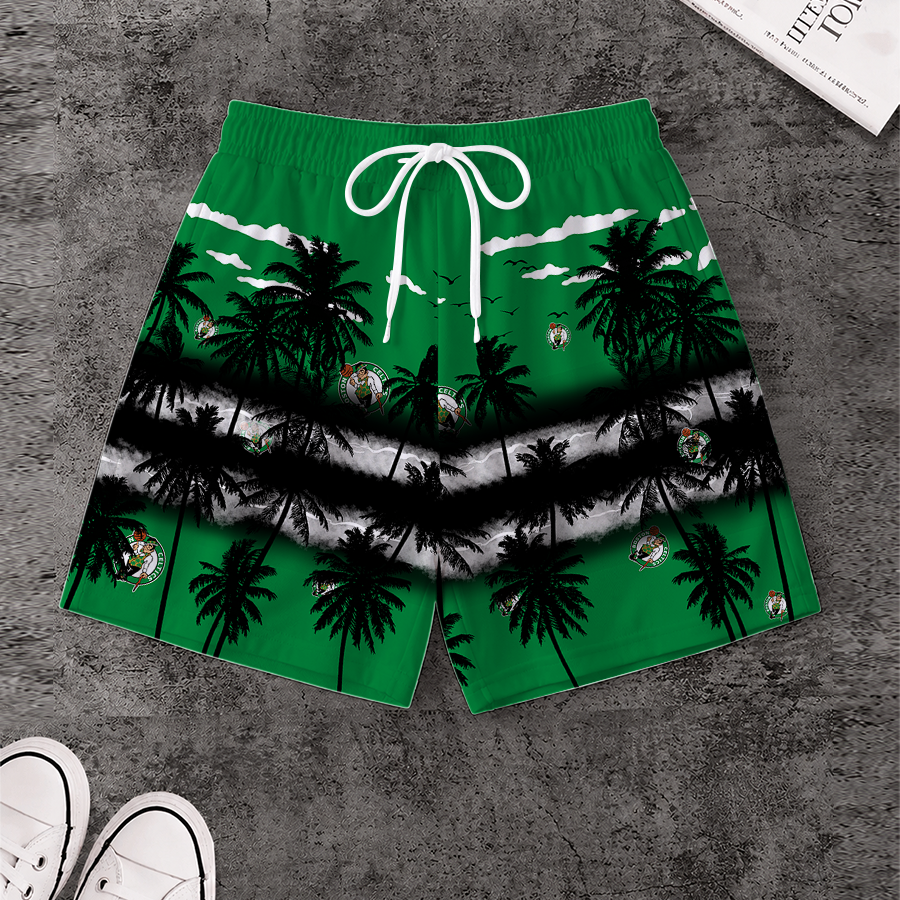 LIMITED EDITION - NEW CUSTOMIZED NBA03 BCE BOSTON CELTICS SHORT PANTS