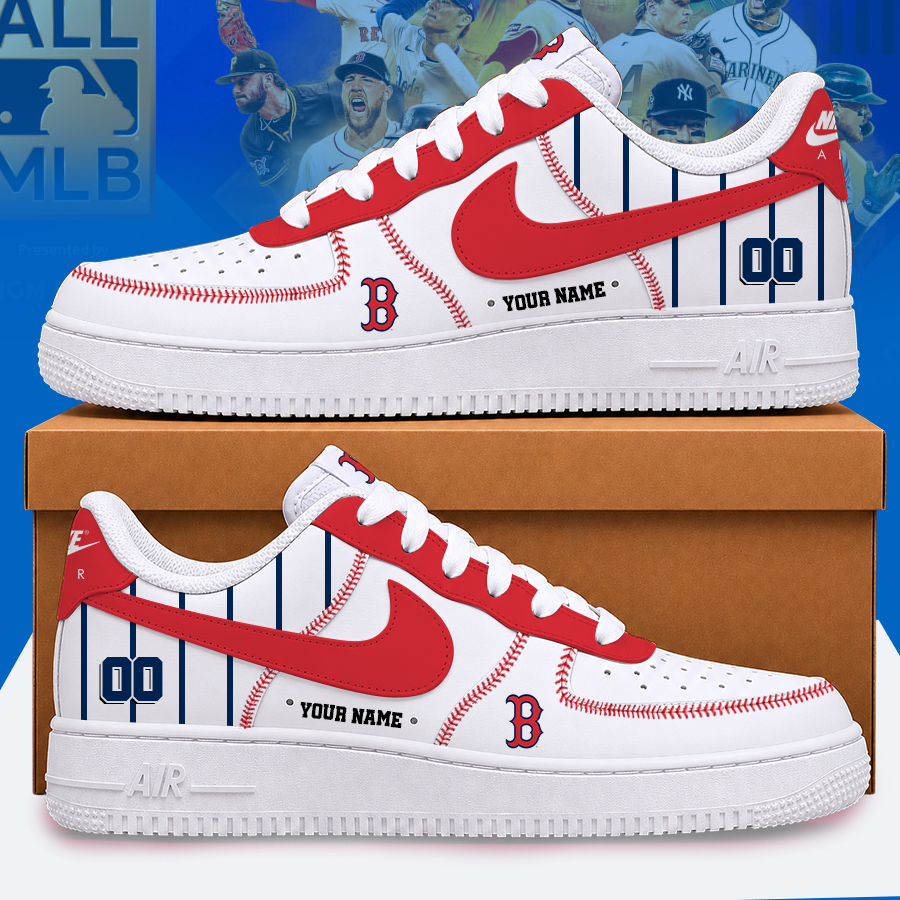 [FLASH SALE] NEW CUSTOMIZED MLB03 BRS BOSTON RED SOX AF1 SHOES