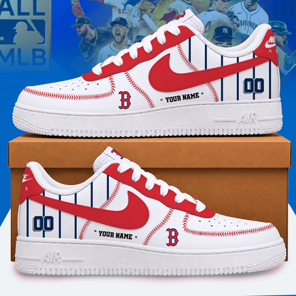 [FLASH SALE] NEW CUSTOMIZED MLB03 BRS BOSTON RED SOX AF1 SHOES