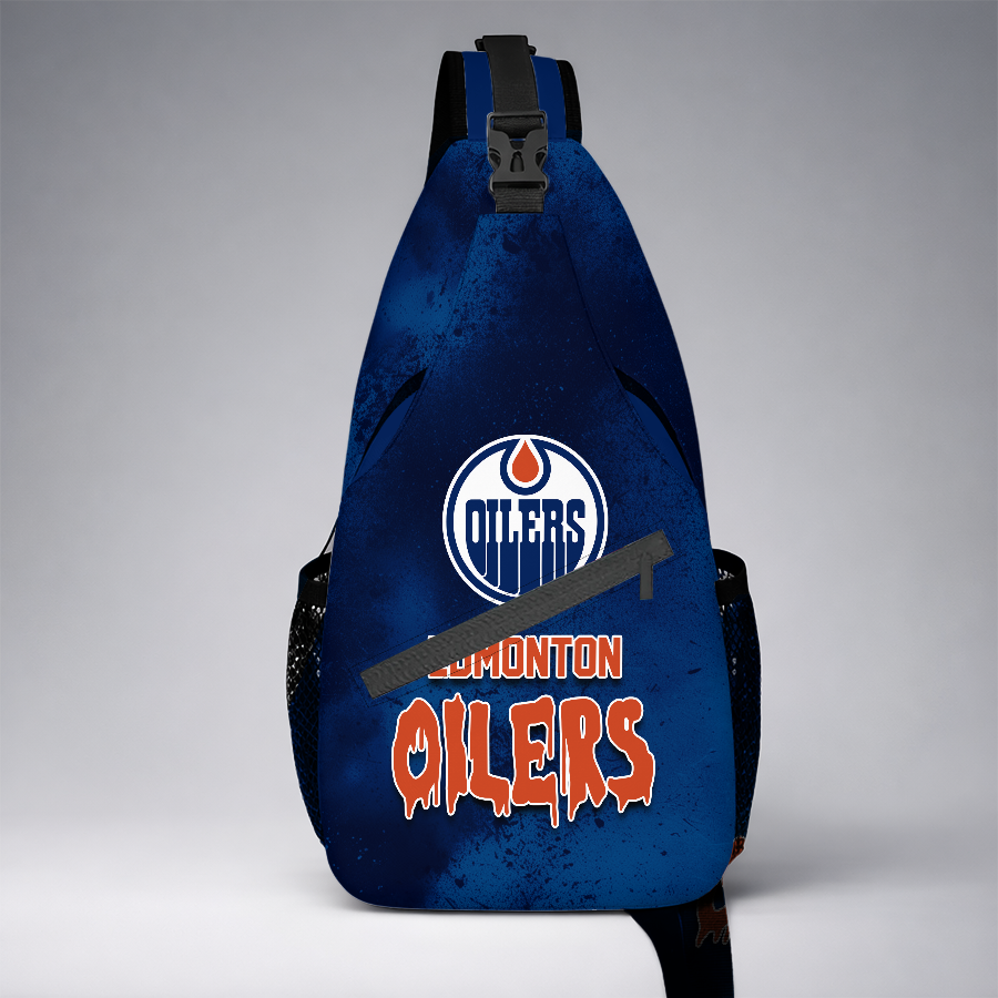 [SUPER SALE] NEW CUSTOMIZED NHL03 EMO EDMONTON OILERS SLING BAG