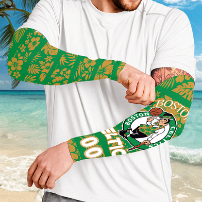 [HOT DEAL] NEW CUSTOMIZED NBA03 BCE BOSTON CELTICS SUN ARM SLEEVES
