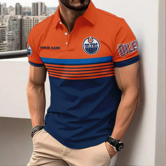 VIRAL EDITION - NEW CUSTOMIZED NHL03 EMO EDMONTON OILERS POLO SHIRT, ZIP POLO SHIRT & T-SHIRTS