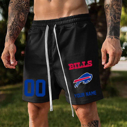 ELITE EDITION - NEW CUSTOMIZED NFL03 BFB BUFFALO BILLS SHORT PANTS