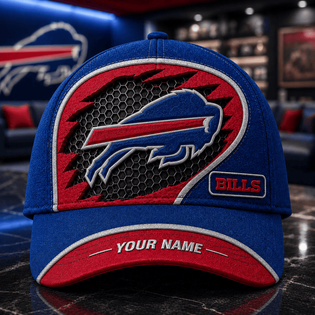 SPECIAL EDITION - NEW CUSTOMIZED NFL03 BFB BUFFALO BILLS CLASSIC CAP
