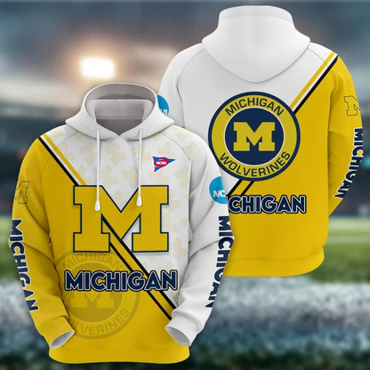 ELITE EDITION - NEW CUSTOMIZED NCAA FBS03 MIW MICHIGAN WOLVERINES HOODIE, ZIP HOODIE, T-SHIRT, POLO SHIRT, ZIP POLO SHIRT & SWEATSHIRT