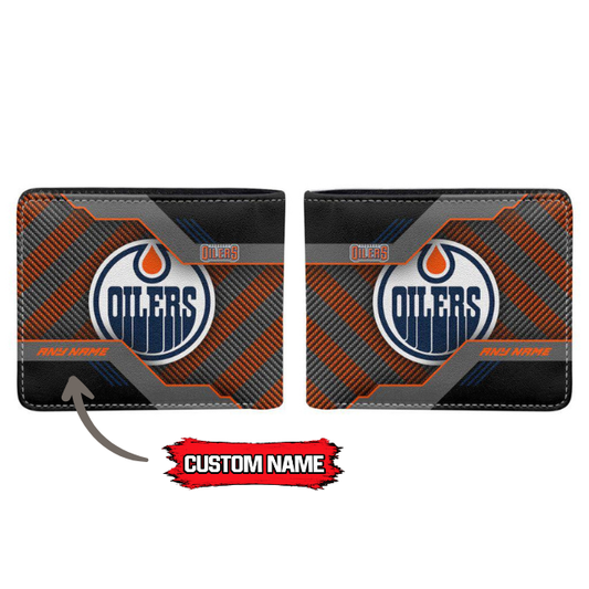 VIRAL EDITION - NEW CUSTOMIZED NHL03 EMO EDMONTON OILERS LEATHER WALLET