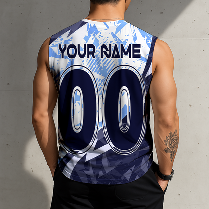 POPULAR NOW - NEW CUSTOMIZED MLS03 NYC NEW YORK CITY FC FC TANK TOP & GYM SHIRT