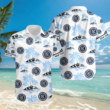 TOP SELLING - NEW CUSTOMIZED MLS03 NYC NEW YORK CITY FC UNISEX HAWAIIAN SHIRT