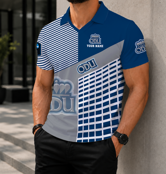 LIMITED EDITION - NEW CUSTOMIZED NCAA CFH03 ODM OLD DOMINION MONARCHS POLO SHIRT