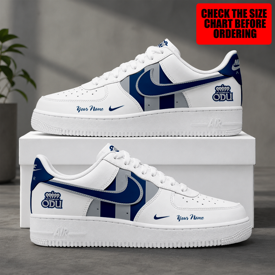 [FAN FAVORITE] NEW CUSTOMIZED NCAA CFH03 ODM OLD DOMINION MONARCHS AF1 SHOES