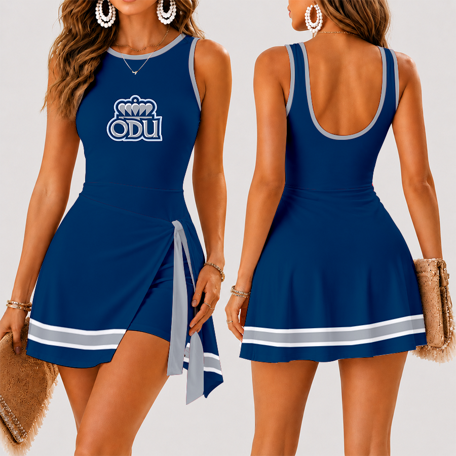 [FAN FAVORITE] NEW CUSTOMIZED NCAA CFH03 ODM OLD DOMINION MONARCHS WOMEN'S SUMMER SKORT DRESS
