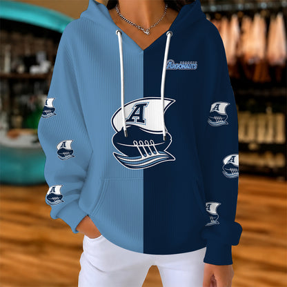 [FAN EXCLUSIVE] NEW CUSTOMIZED CFL03 TOR TORONTO ARGONAUTS STRAPPY RIBBED HOODIE & SWEATSHIRT