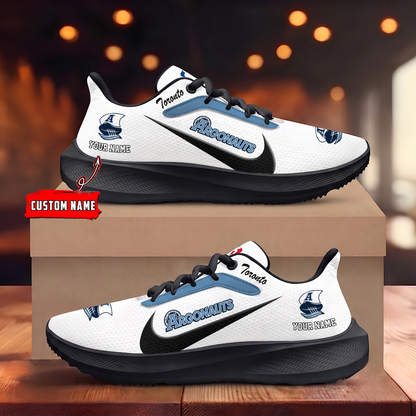 [FAN EXCLUSIVE] NEW CUSTOMIZED CFL03 TOR TORONTO ARGONAUTS STRAPPY ROAD RUNNING SHOES