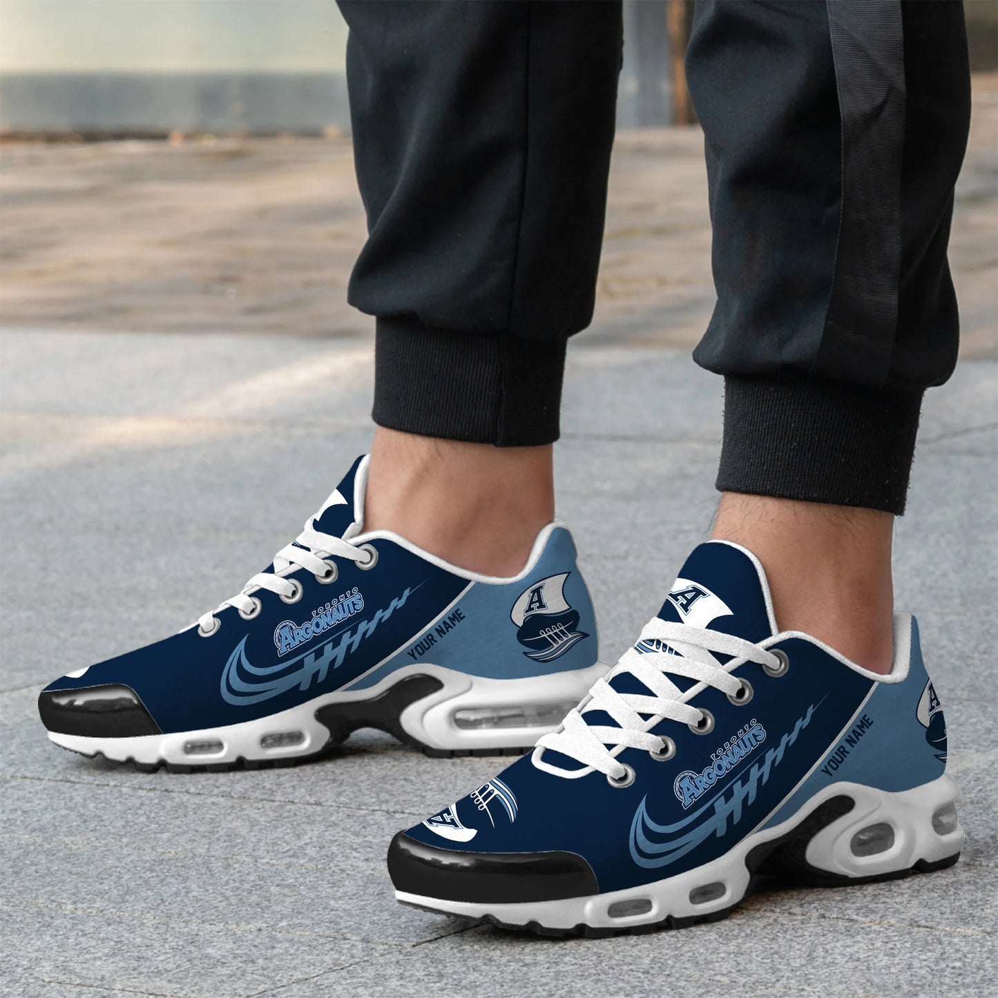 [FAN EXCLUSIVE] NEW CUSTOMIZED CFL03 TOR TORONTO ARGONAUTS AIR MAX PLUS SNEAKERS