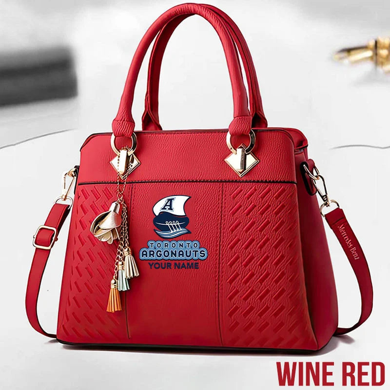 [FAN EXCLUSIVE] NEW CUSTOMIZED CFL03 TOR TORONTO ARGONAUTS MULTICOLOR HANDBAG