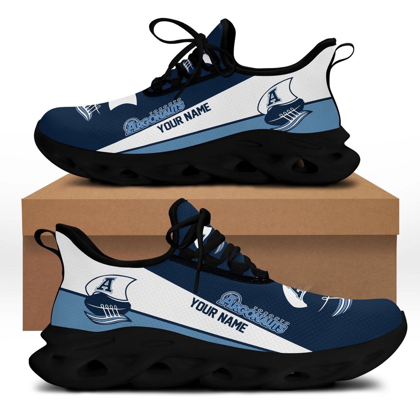 [FAN EXCLUSIVE] NEW CUSTOMIZED CFL03 TOR TORONTO ARGONAUTS MAX SOUL SHOES