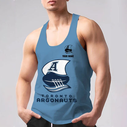 [FAN EXCLUSIVE] NEW CUSTOMIZED CFL03 TOR TORONTO ARGONAUTS UNISEX TANK TOP