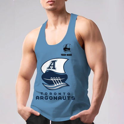 [FAN EXCLUSIVE] NEW CUSTOMIZED CFL03 TOR TORONTO ARGONAUTS UNISEX TANK TOP