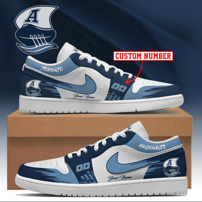 [FAN EXCLUSIVE] NEW CUSTOMIZED CFL03 TOR TORONTO ARGONAUTS AIR JORDAN LOW SHOES