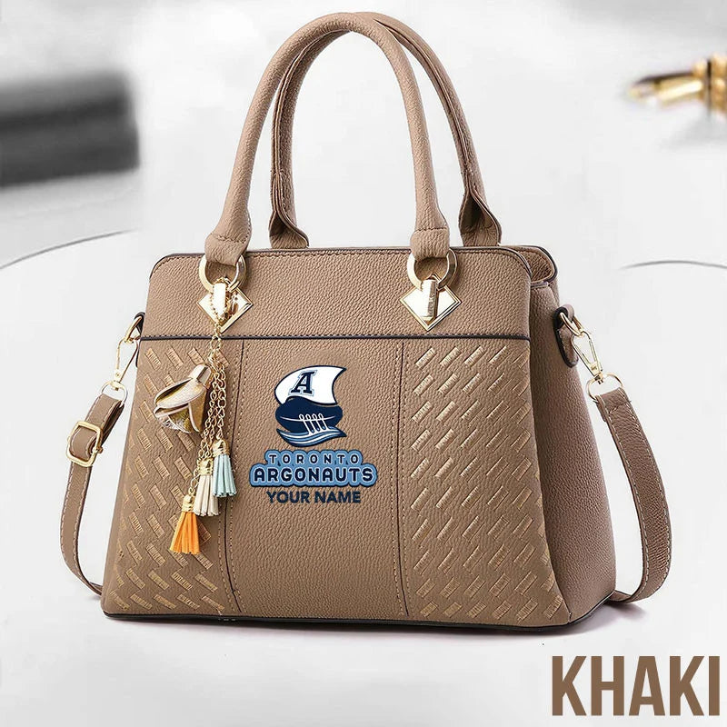 [FAN EXCLUSIVE] NEW CUSTOMIZED CFL03 TOR TORONTO ARGONAUTS MULTICOLOR HANDBAG