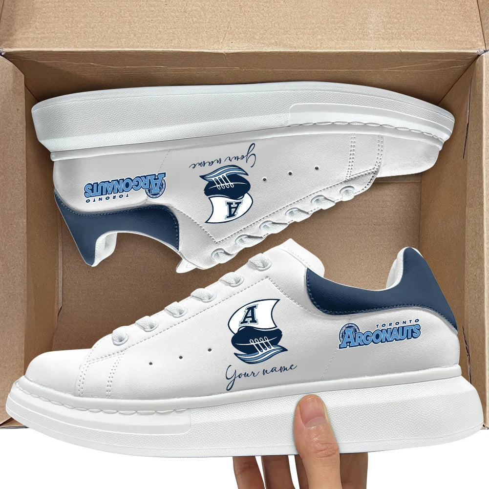 [FAN EXCLUSIVE] NEW CUSTOMIZED CFL03 TOR TORONTO ARGONAUTS MCQUEEN SHOES