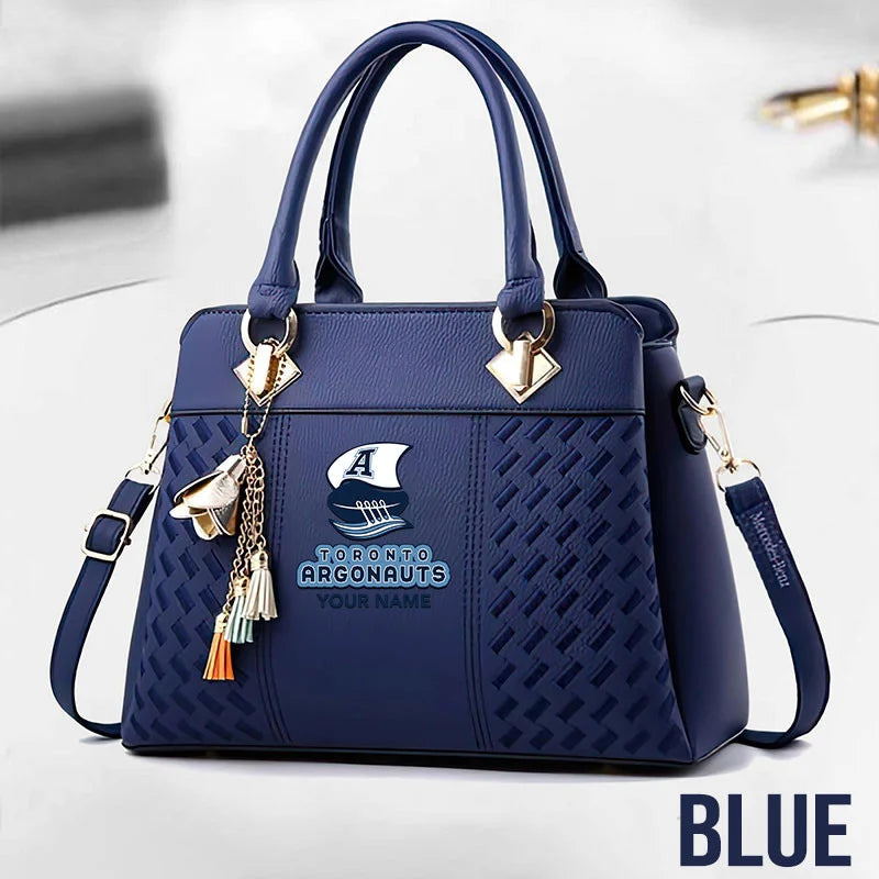 [FAN EXCLUSIVE] NEW CUSTOMIZED CFL03 TOR TORONTO ARGONAUTS MULTICOLOR HANDBAG