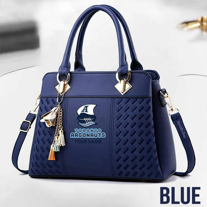 [FAN EXCLUSIVE] NEW CUSTOMIZED CFL03 TOR TORONTO ARGONAUTS MULTICOLOR HANDBAG