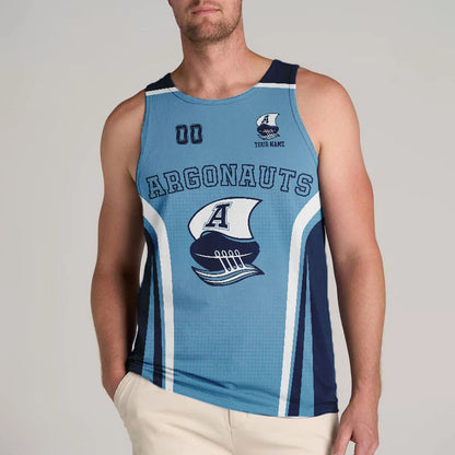 [FAN EXCLUSIVE] NEW CUSTOMIZED CFL03 TOR TORONTO ARGONAUTS UNISEX TANK TOP