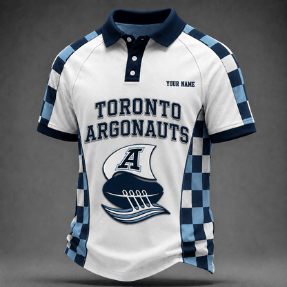 [FAN EXCLUSIVE] NEW CUSTOMIZED CFL03 TOR TORONTO ARGONAUTS POLO SHIRT