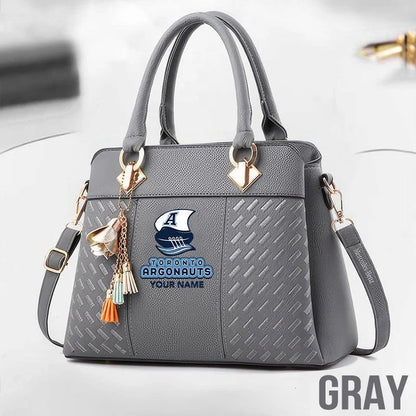 [FAN EXCLUSIVE] NEW CUSTOMIZED CFL03 TOR TORONTO ARGONAUTS MULTICOLOR HANDBAG