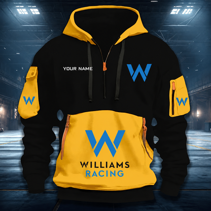 LIMITED RUN - NEW CUSTOMIZED F103 WIL WILLIAMS QUARTER ZIP HOODIE