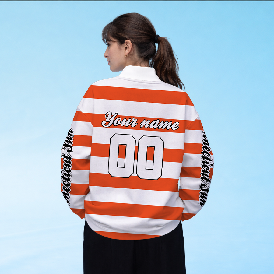 LIMITED EDITION - NEW CUSTOMIZED WNBA03 CTS CT SUN LONG SLEEVE POLO