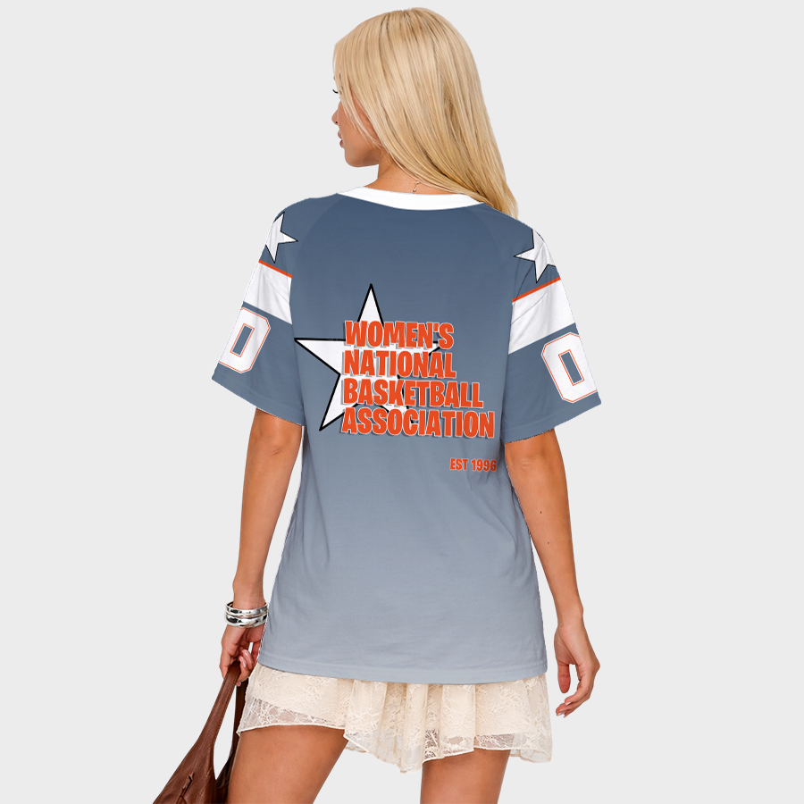 LIMITED EDITION - NEW CUSTOMIZED WNBA03 CTS CT SUN V-NECK BASKETBALL JERSEY