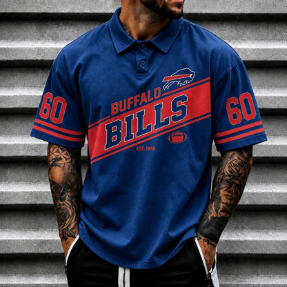 [SPECIAL OFFER] NEW CUSTOMIZED NFL03 BFB BUFFALO BILLS POLO SHIRT