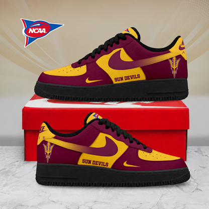 SPECIAL EDITION - NEW CUSTOMIZED NCAA FBS04 ASS ARIZONA STATE SUN DEVILS AF1 SHOES