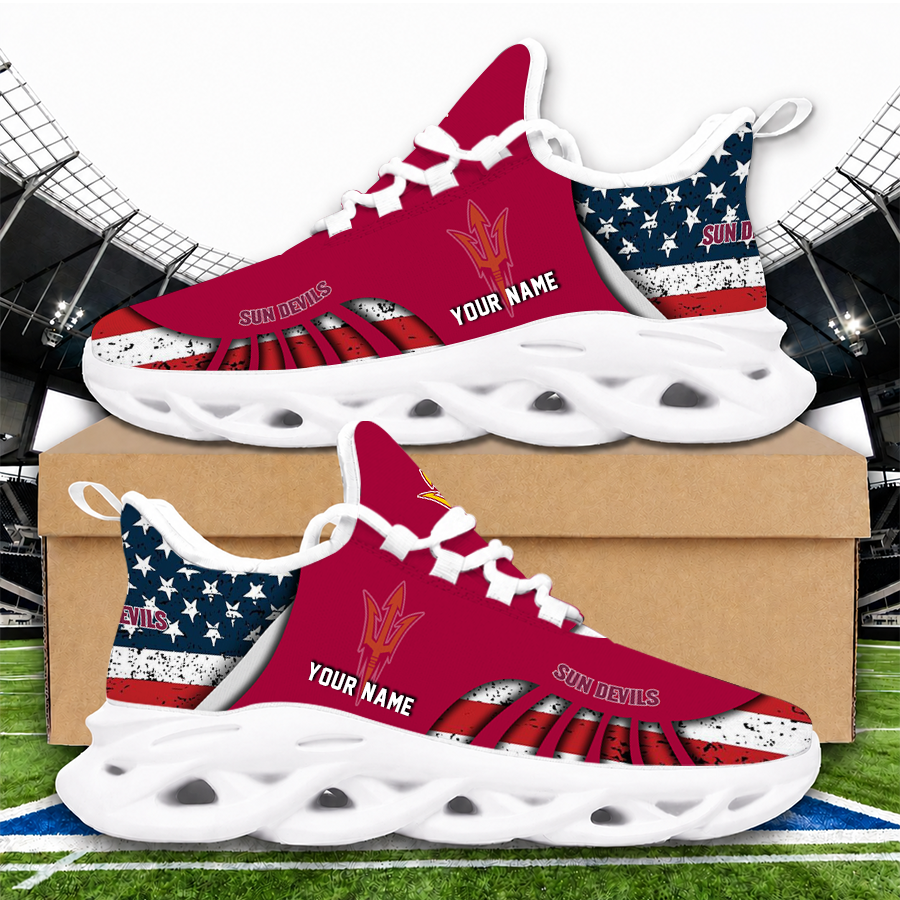 [FAN FAVORITE] NEW CUSTOMIZED NCAA FBS04 ASS ARIZONA STATE SUN DEVILS CLUNKY SNEAKERS