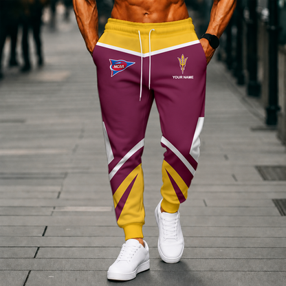 LIMITED EDITION - NEW CUSTOMIZED NCAA FBS04 ASS ARIZONA STATE SUN DEVILS SWEATPANTS